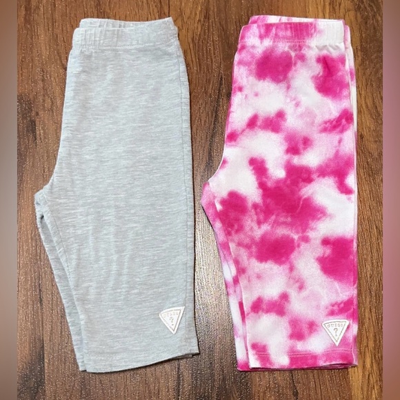Guess Pink Tie-Dye and Gray shorts 2 piece set - Picture 6 of 8